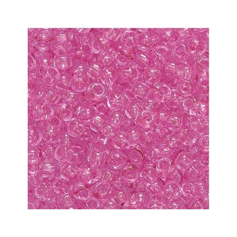 Koraliki szklane Knorr Prandell 2.5mm, Różowe ciemne transparentne